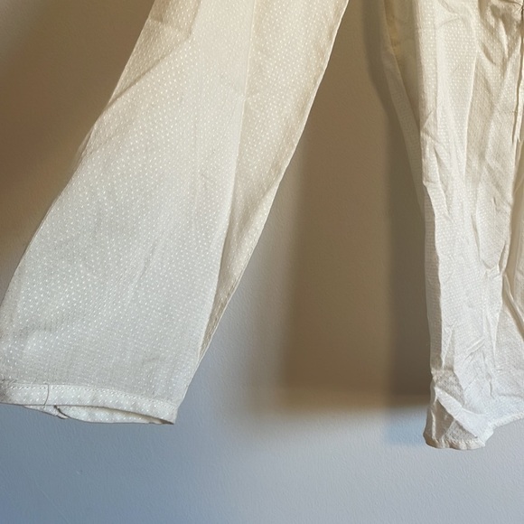 Neutral Boho Prairie Top Small Cream Top Lucky Brand Popover Classic Casual - Picture 7 of 13